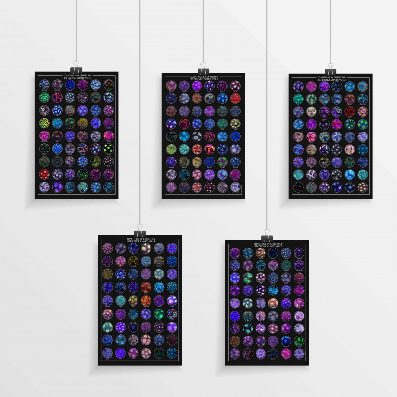 ZBC Zoanthid Posters (Vol. 1 to 5, 24 in. by 36 in.)